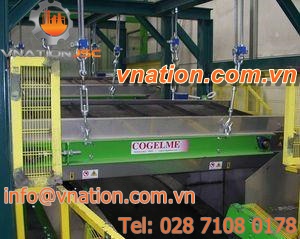 magnetic separator / metal / for recycling / hanging