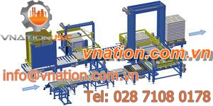 layer palletizer / bag / high-capacity / PLC-controlled