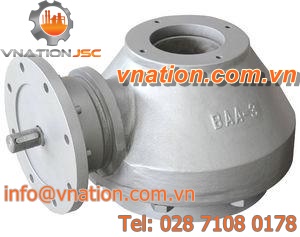 bevel gear reducer / orthogonal / for valves