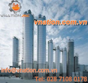 silo with vibrating bottom / bulk / mild steel / aluminum