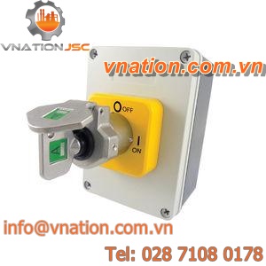 key lock switch / selector / stainless steel / polycarbonate