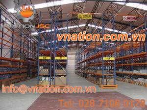 pallet rack system / order picking / high-rise / for warehouses
