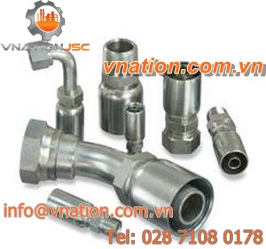 compression fitting / elbow / brass / for pipes