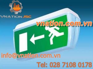 surface-mounted emergency lighting / fluorescent / IP65