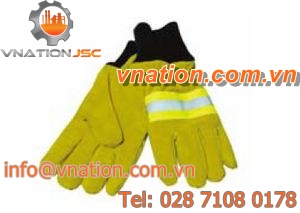 handling gloves / thermal protection / animal skin / firefighters