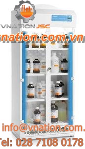 free-standing cabinet / with compartments / metal / ventilated