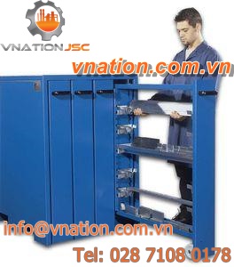 filing cabinet / secure / with drawer / metal