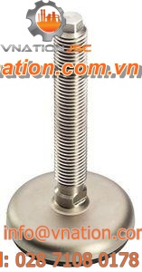 machine foot / anti-vibration / stainless steel