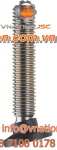 machine foot / swivel / stainless steel