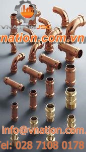 threaded fitting / crimp / elbow / T