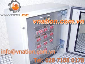 protective cabinet / wall-mounted / with transparent cover / metal