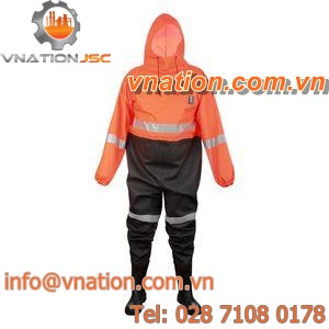 cold weather coveralls / waterproof / PVC / polyester