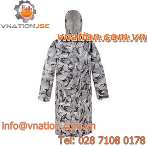 cold weather lab coat / waterproof / PVC / cotton