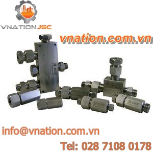 high-pressure check valve / female / male / for gas