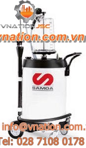 steel crate / waste oil collection / with integrated suction pump