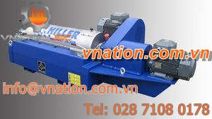 process centrifuge / dewatering / horizontal / high-speed