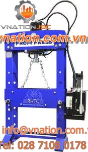 hydraulic press / straightening / workshop / with movable piston