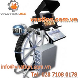 pan-tilt camera / inspection / full-color / for sewage pipes