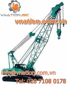crawler crane / luffing jib / for construction / hydraulic