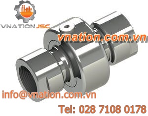 threaded fitting / for pipes / swivel