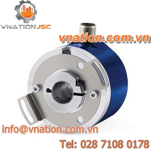 incremental rotary encoder / optical / hollow-shaft / compact