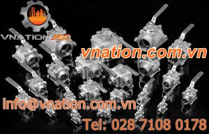ball valve / lever / 3-piece / stainless steel
