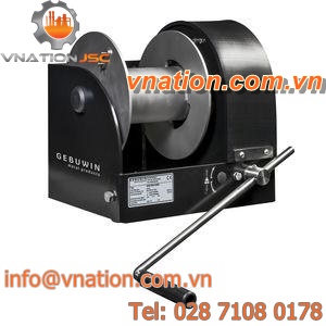 manual winch / for offshore applications / maritime industry / worm gear