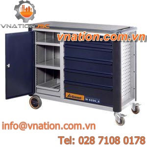 steel workbench / mobile / with drawer