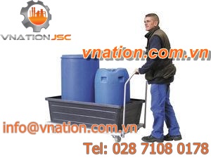 spill cart / drum / with swivel casters