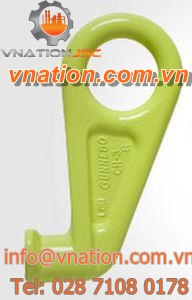 lifting hook / container / heavy-duty / steel