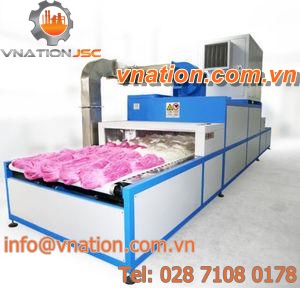 radio frequency dryer / centrifuge / cooler / for the textile industry
