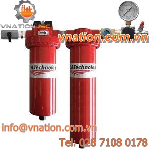 oil filter-dryer / water / pneumatic / desiccant