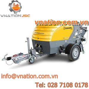 piston pump / for concrete / electric / high-performance