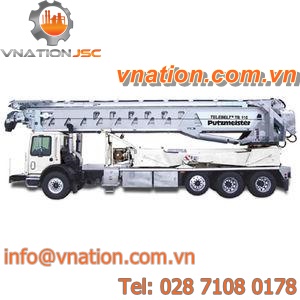 belt conveyor / for the mining industry / for concrete / telescopic