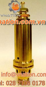 spring safety valve / for gas