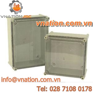 wall-mount box / fiberglass-reinforced polyester / polycarbonate / not specified