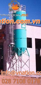 cone-bottom silo / for cement