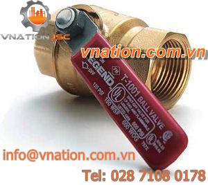 ball valve / lever / control / for steam