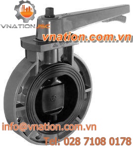 butterfly valve / manual / flow-control / for water