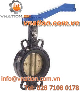 butterfly valve / lever / shut-off / wafer