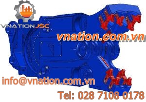 knife concrete pulverizer / for powders / horizontal / for excavators