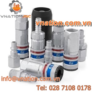threaded fitting / male / security / straight