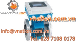 electromagnetic flow meter / for liquids / for water / flange