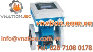 electromagnetic flow meter / for water / flange / stainless steel