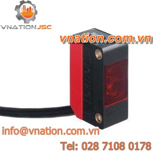 through-beam photoelectric sensor / rectangular / red light / LED