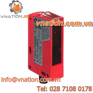 rectangular photoelectric sensor / infrared / laser / red light