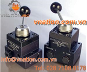 spool hydraulic directional control valve / lever-operated / 3-way