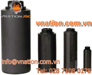 exhaust silencer / for compressed air / plastic