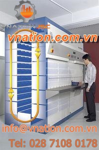 secure cabinet / free-standing / with compartments / metal