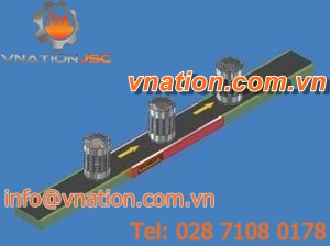 magnetic belt conveyor / for cans / horizontal / transport